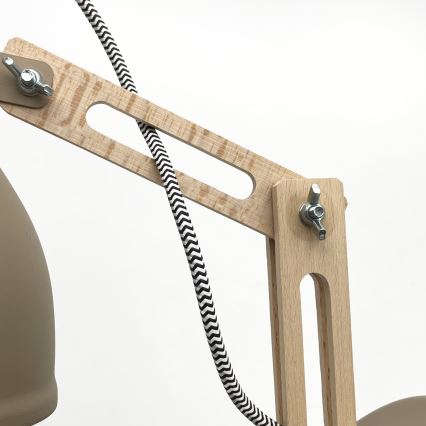 Seinävalaisin MARCELLO 1xE27/15W/230V beige