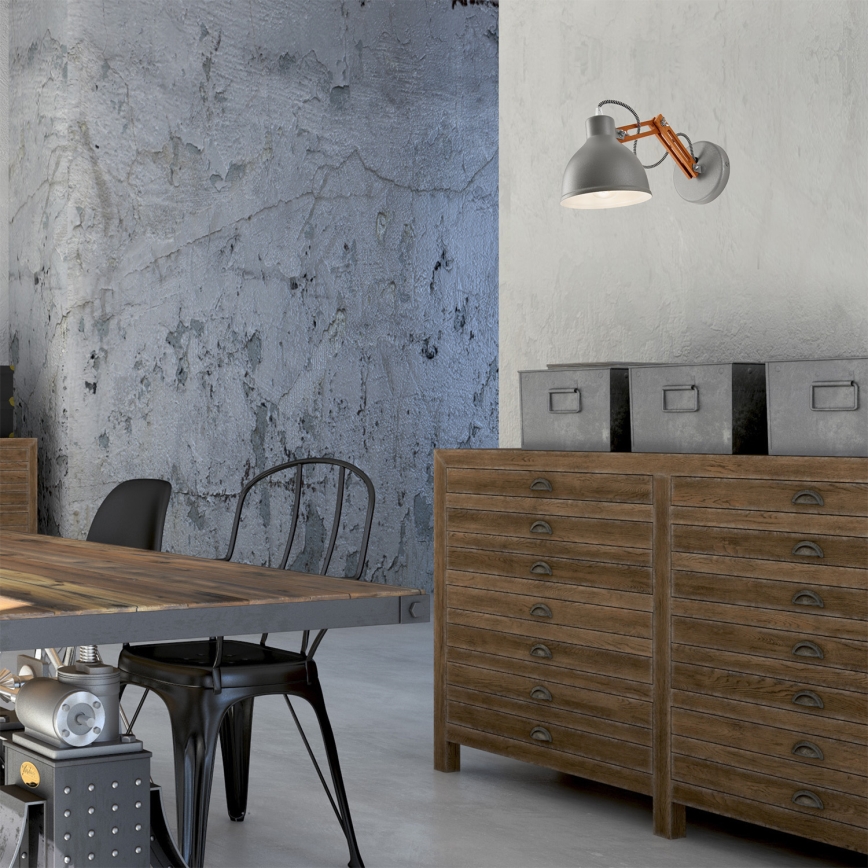 Seinävalaisin MARCELLO 1xE27/60W/230V pyökki