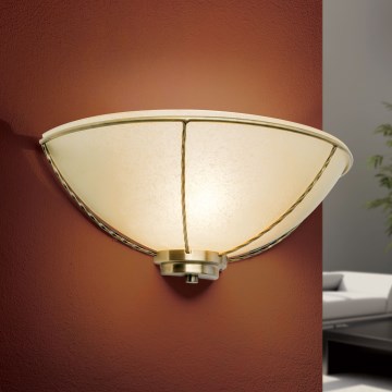 Seinävalaisin MAURO 1xE27/60W/230V pronssi