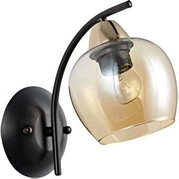 Seinävalaisin MERRA 1xE27/40W/230V musta/beige