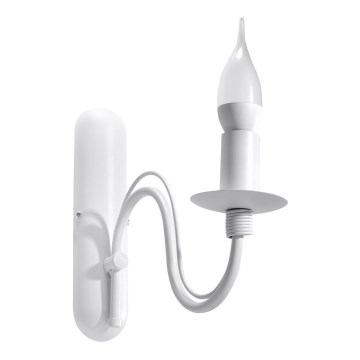 Seinävalaisin MINERWA 1xE14/40W/230V valkoinen