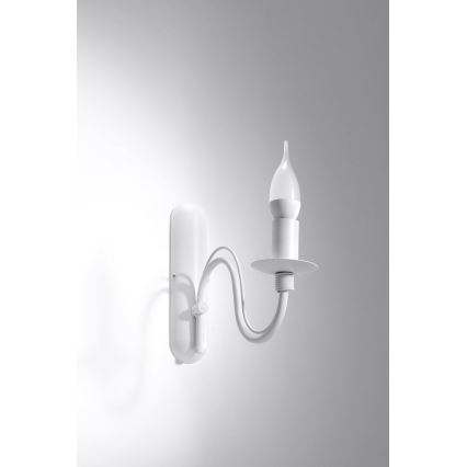 Seinävalaisin MINERWA 1xE14/40W/230V valkoinen