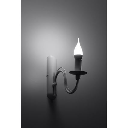 Seinävalaisin MINERWA 1xE14/40W/230V valkoinen