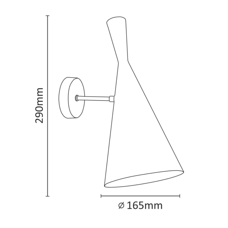 Seinävalaisin MODERN 1xE27/20W/230V valkoinen