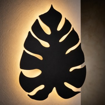 Seinävalaisin MONSTERA 3xG9/6W/230V musta