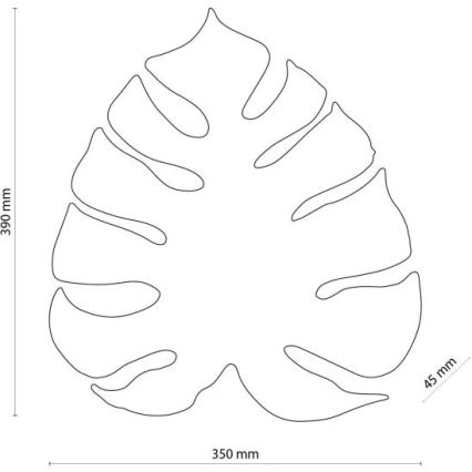 Seinävalaisin MONSTERA 3xG9/6W/230V musta