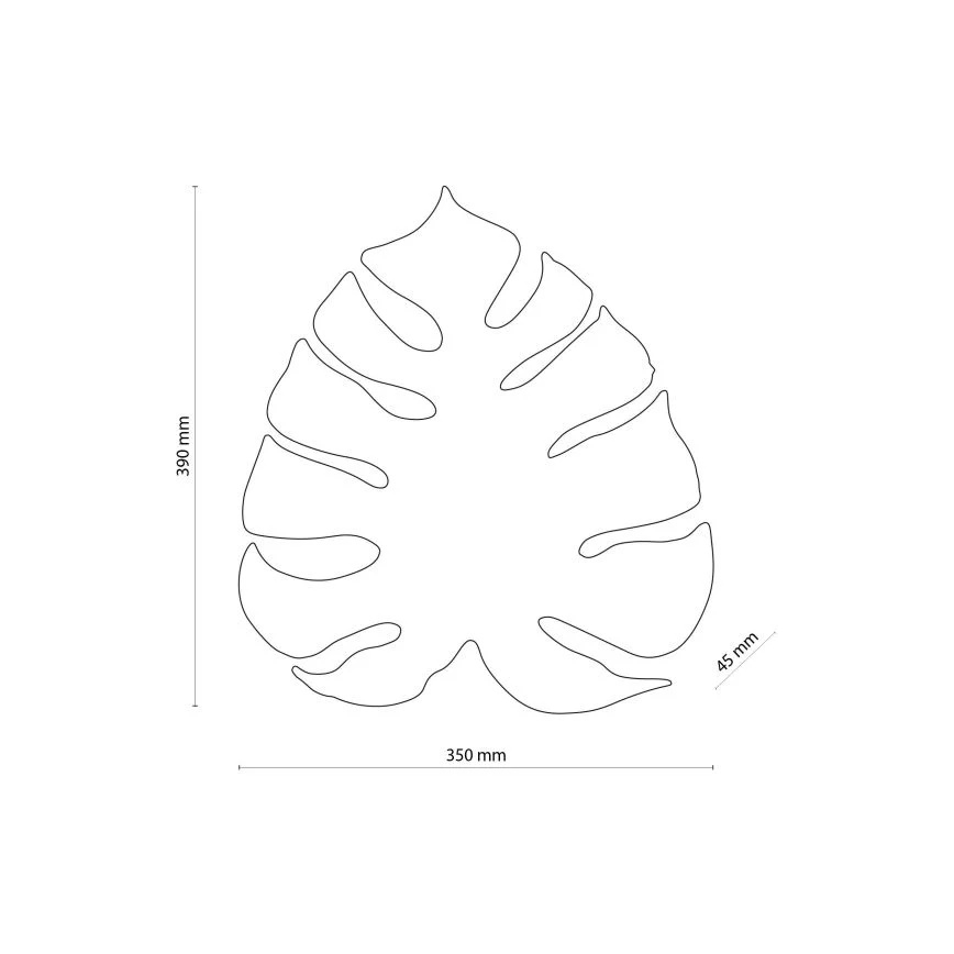Seinävalaisin MONSTERA 3xG9/6W/230V musta