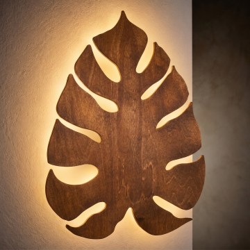 Seinävalaisin MONSTERA 3xG9/8W/230V ruskea