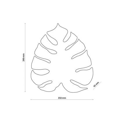 Seinävalaisin MONSTERA 4xG9/6W/230V kultainen