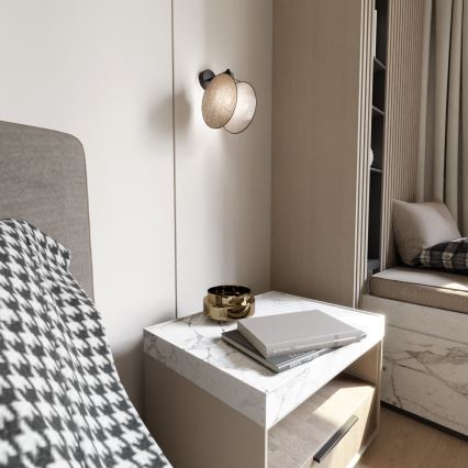 Seinävalaisin MOTIF 1xE14/10W/230V beige