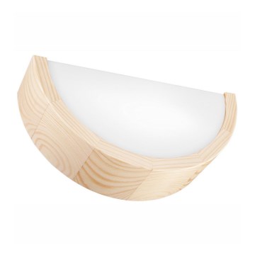 Seinävalaisin NATURAL 1xE27/60W/230V mänty