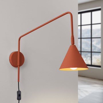 Seinävalaisin NOX 1xE14/10W/230V oranssi