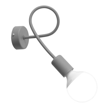 Seinävalaisin OXFORD 1xE27/15W/230V harmaa