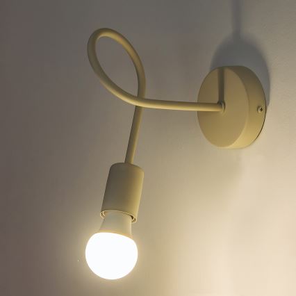 Seinävalaisin OXFORD 1xE27/15W/230V kermanvärinen