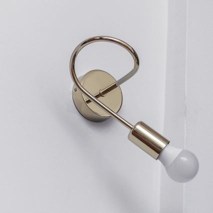 Seinävalaisin OXFORD 1xE27/15W/230V kultainen