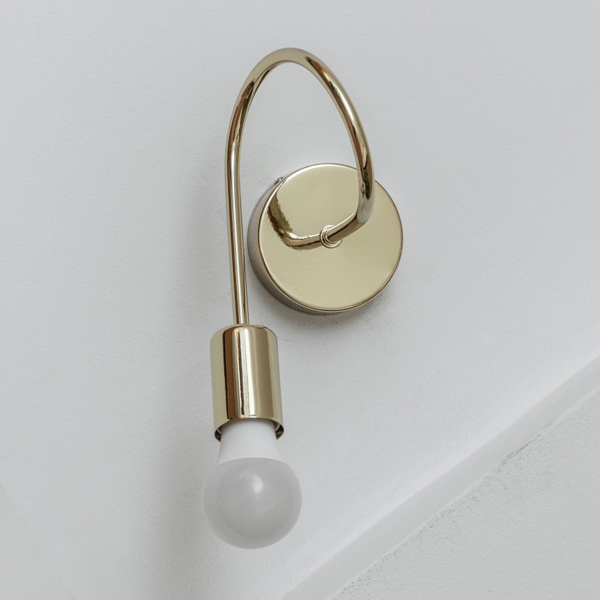 Seinävalaisin OXFORD 1xE27/15W/230V kultainen