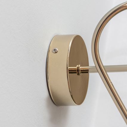 Seinävalaisin OXFORD 1xE27/15W/230V kultainen