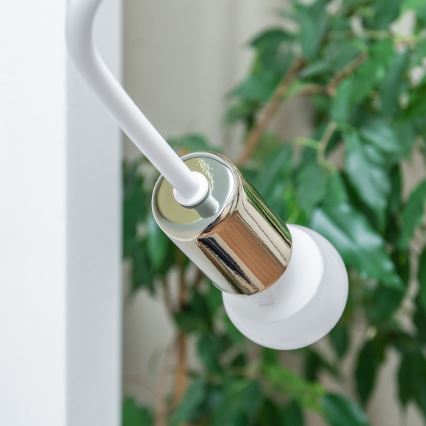 Seinävalaisin OXFORD 1xE27/15W/230V kultainen/valkoinen