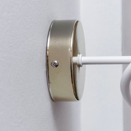 Seinävalaisin OXFORD 1xE27/15W/230V kultainen/valkoinen