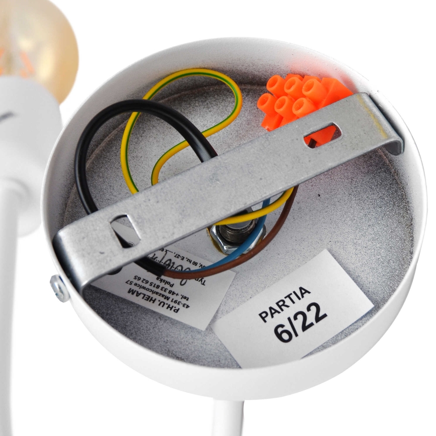 Seinävalaisin OXFORD 1xE27/15W/230V valkoinen