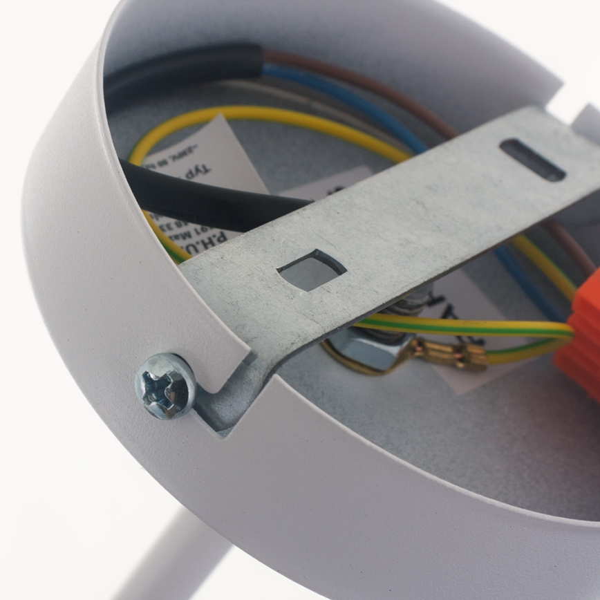 Seinävalaisin OXFORD 1xE27/15W/230V valkoinen