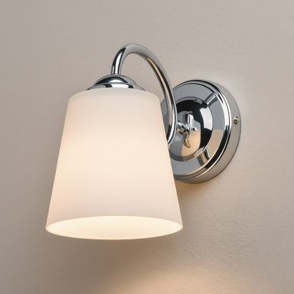 Seinävalaisin PAFOS 1xE27/15W/230V kiiltävä kromi