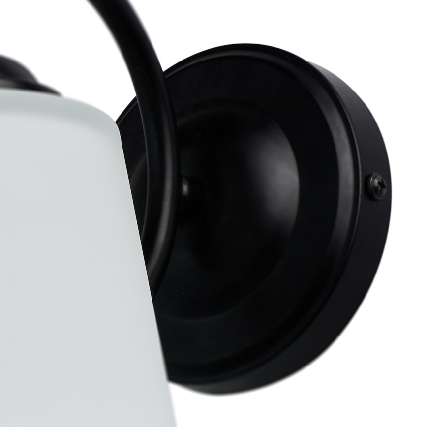 Seinävalaisin PAFOS 1xE27/15W/230V musta