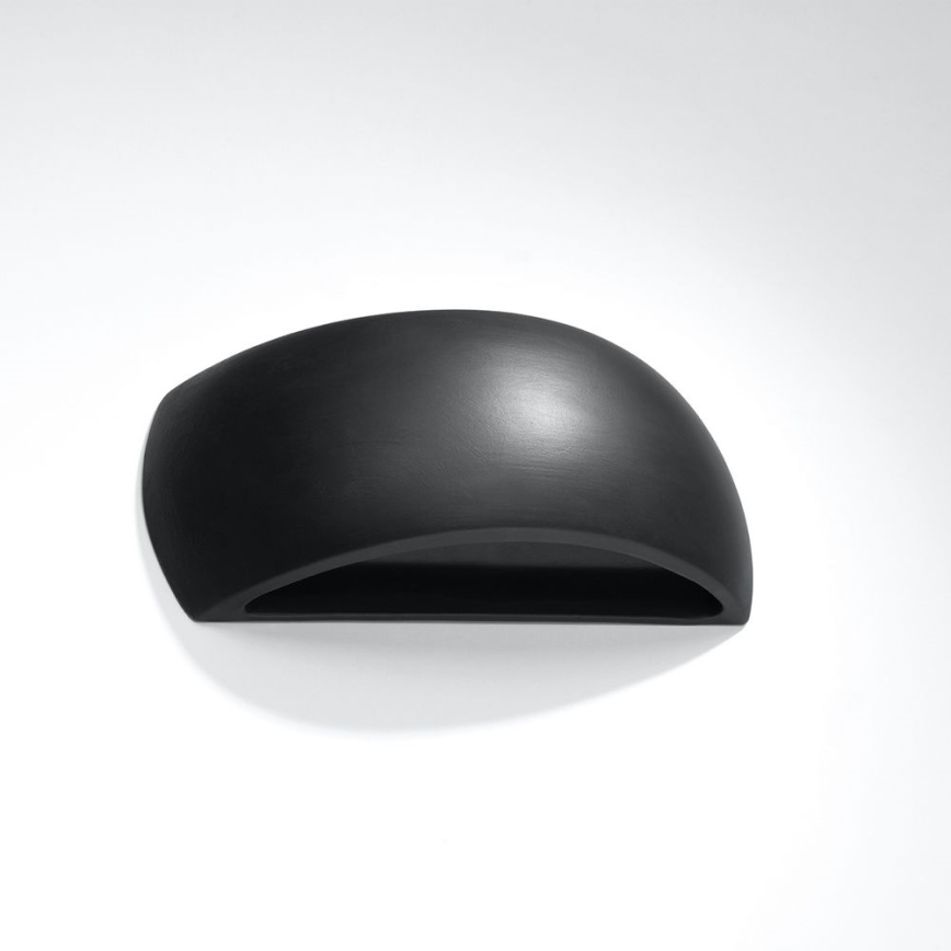 Seinävalaisin PONTIUS 1xG9/60W/230V musta