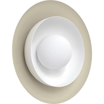 Seinävalaisin POPPI 1xG9/8W/230V beige/valkoinen