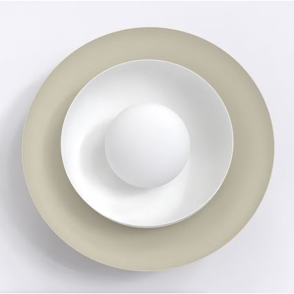 Seinävalaisin POPPI 1xG9/8W/230V beige/valkoinen