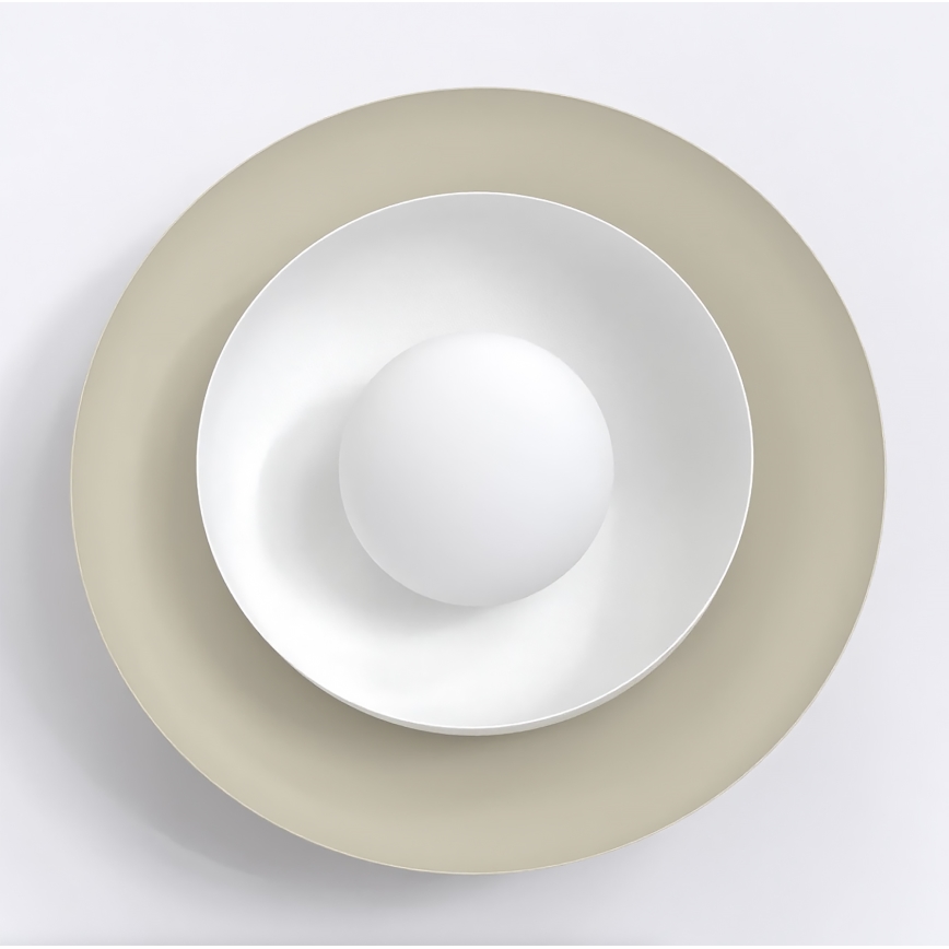 Seinävalaisin POPPI 1xG9/8W/230V beige/valkoinen