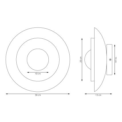 Seinävalaisin POPPI 1xG9/8W/230V beige/valkoinen
