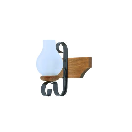 Seinävalaisin QUEEN 1xE14/40W/230V pyökki