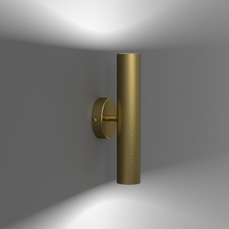 Seinävalaisin RAITO 2xGU10/8W/230V messinki