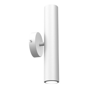 Seinävalaisin RAITO 2xGU10/8W/230V valkoinen