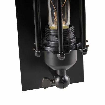 Seinävalaisin RETRO 1xE27/20W/230V musta