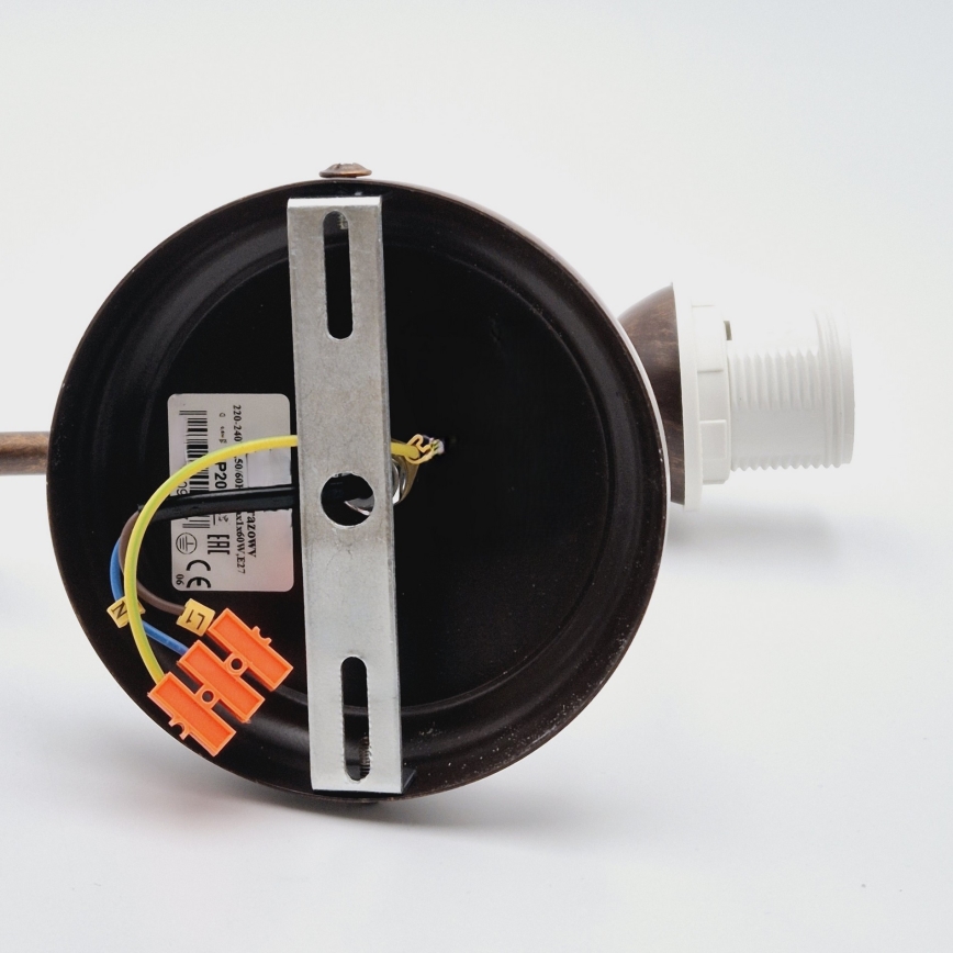 Seinävalaisin RETRO II 1xE27/60W/230V pronssi patina