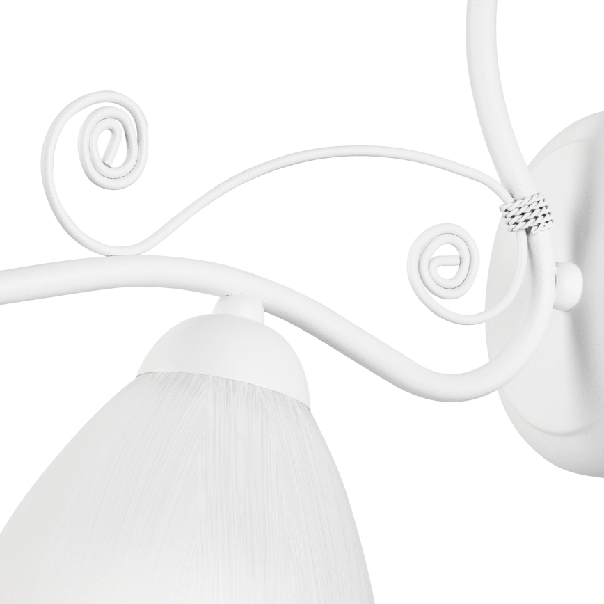 Seinävalaisin RETRO II 1xE27/60W/230V valkoinen