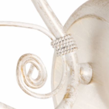 Seinävalaisin RETRO II 1xE27/60W/230V valkoinen patina