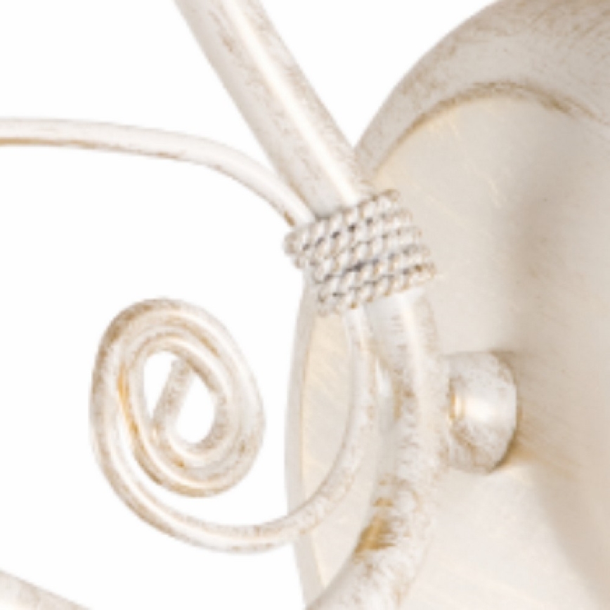 Seinävalaisin RETRO II 1xE27/60W/230V valkoinen patina