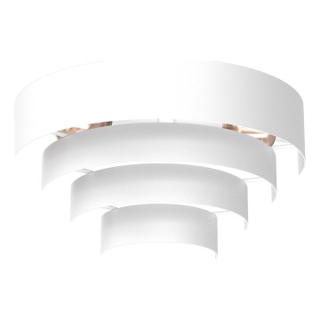 Seinävalaisin RINGS 2xE27/15W/230V valkoinen