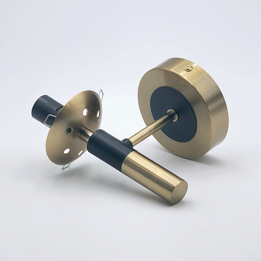 Seinävalaisin ROLLO 1xE14/5W/230V kulta/savuinen beige