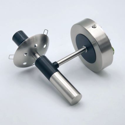 Seinävalaisin ROLLO 1xE14/5W/230V mattakromi/savuinen