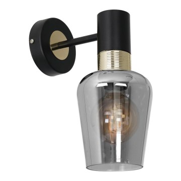 Seinävalaisin ROMA BLACK 1xE27/60W/230V