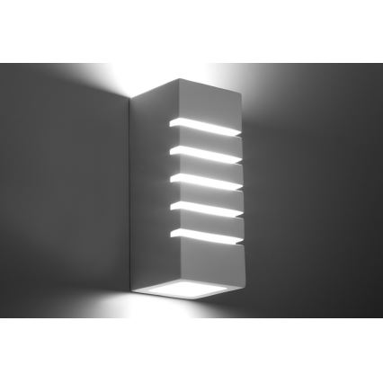 Seinävalaisin SAMIR 1xE27/60W/230V valkoinen