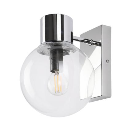 Seinävalaisin SFERIO 1xE14/5W/230V kiiltävä kromi/kirkas