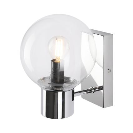 Seinävalaisin SFERIO 1xE14/5W/230V kiiltävä kromi/kirkas