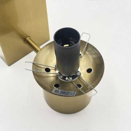 Seinävalaisin SFERIO 1xE14/5W/230V messinki/savunbeige