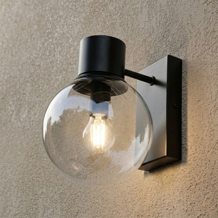 Seinävalaisin SFERIO 1xE14/5W/230V musta/kirkas