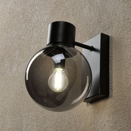 Seinävalaisin SFERIO 1xE14/5W/230V musta/savunmusta